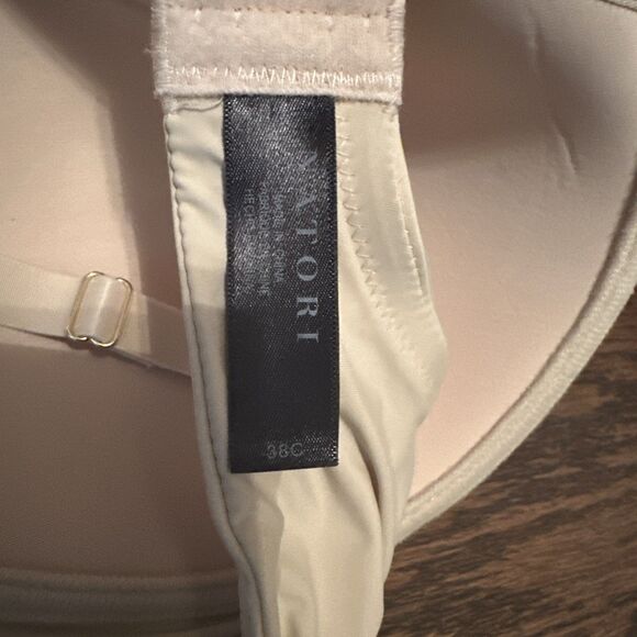 Natori BRA 38C feather full coverage bra Nude NEW wired - Picture 5 of 5